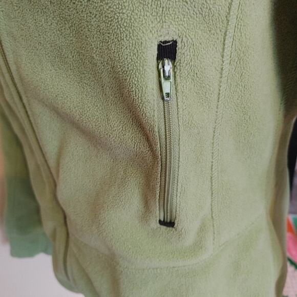 Taylor Marco Sport Green Zip Up Warm Size Medium M Full Zipper - Picture 5 of 15